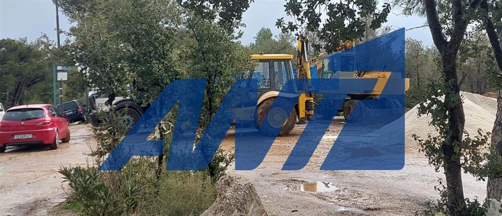 Πάρνηθα - Διακοπή κυκλοφορίας στο ύψος του τελεφερίκ