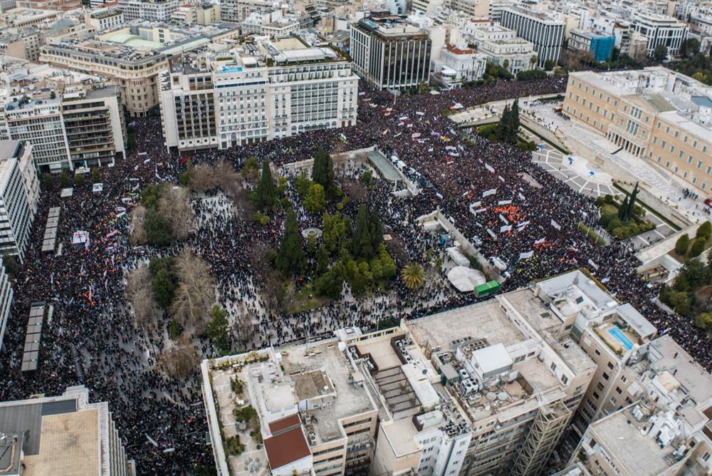 Πανοραμικές φωτογραφίες - Τέμπη - Αθήνα - Συλλαλητήριο