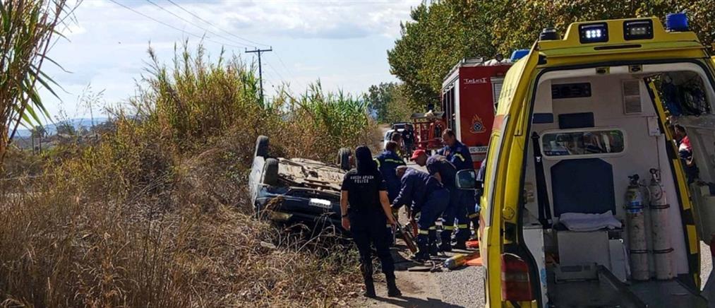 Σοβαρό Τροχαίο στο Αγρίνιο: Ανατροπή οχήματος με σοβαρά τραυματία