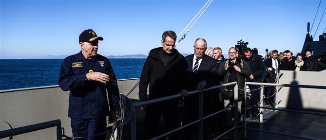 Μητσοτάκης από τη φρεγάτα "Κίμων": Χρέος μου να παραδώσω μία πατρίδα πιο ασφαλή απ’ ότι την παρέλαβα