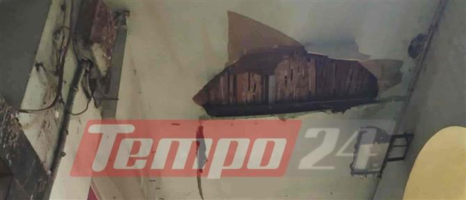 Πάτρα: Νέο περιστατικό πτώσης σοβά στο κέντρο της πόλης